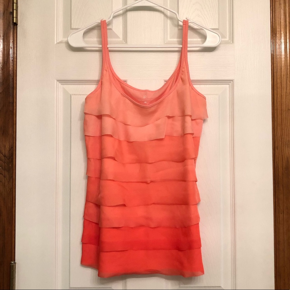 Ombré Ruffle Tank